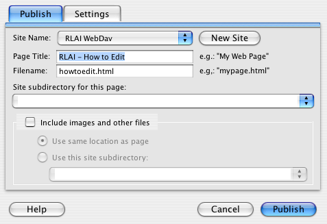 Screen cap for Mozilla Composer on Mac